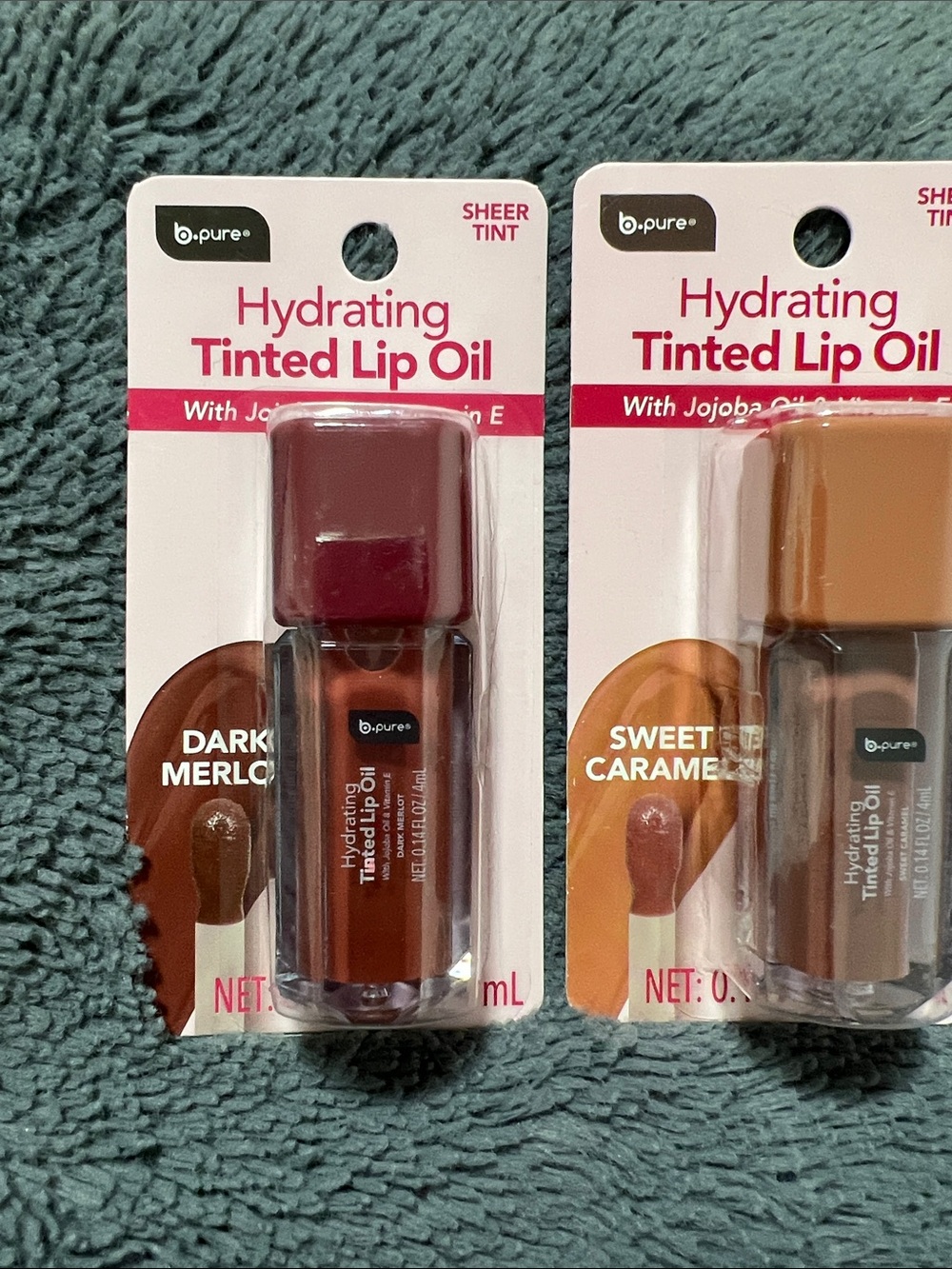 b.pure Hydrating Tinted Lip Oil — Dark Merlot